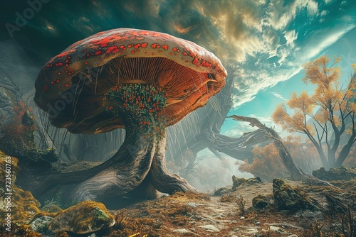 Strange Fantasy Alien Mushroom photo
