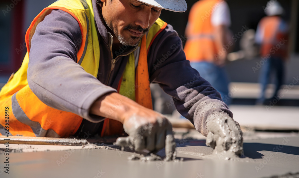 Pathway Pioneer: A Concrete Finisher's Journey in Urban Development. Pathway Pioneer: A Concrete Finisher's Journey in Urban Development.