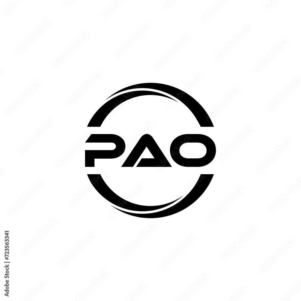 PAO letter logo design with white background in illustrator, cube logo, vector logo, modern alphabet font overlap style. calligraphy designs for logo, Poster, Invitation, etc. PAO letter logo design with white background in illustrator, cube logo, vector logo, modern alphabet font overlap style. calligraphy designs for logo, Poster, Invitation, etc.