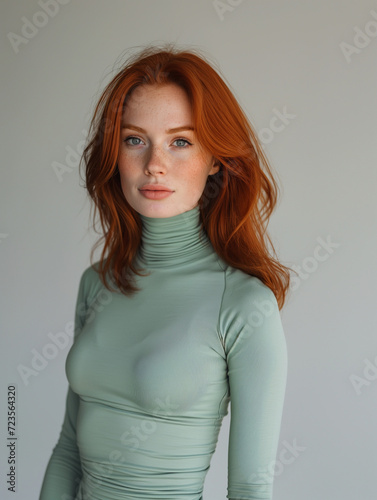 Swedish supermodel red hair