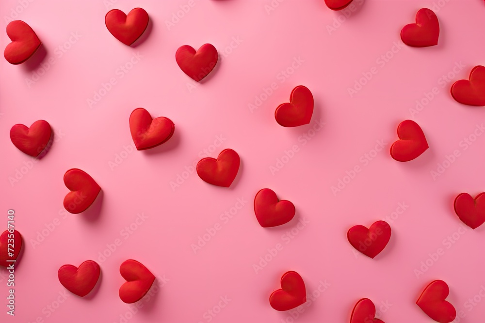 Love-ly Background with Pink Hearts
