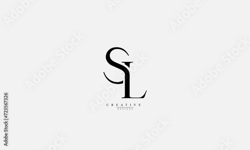Alphabet letters Initials Monogram logo SL LS S L