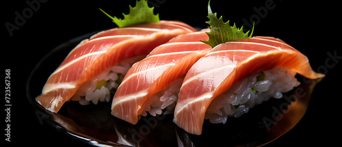 Tuna Fish Japanese Food shot with depth of field