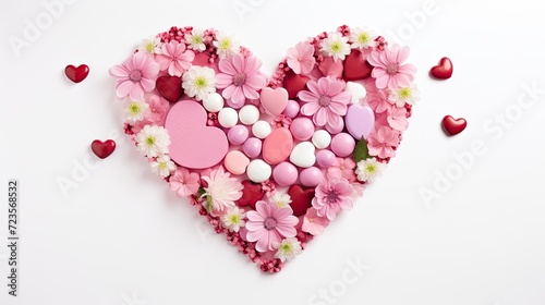 A Heart Filled with Love and Flowers