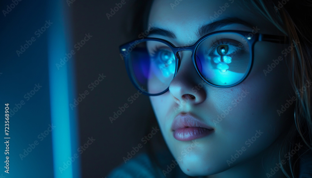 Programming, business and woman working on laptop at night for information technology agency and artificial intelligence. Female, confident and corporate worker at the office for data analysis Programming, business and woman working on laptop at night for information technology agency and artificial intelligence. Female, confident and corporate worker at the office for data analysis