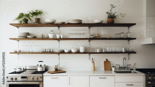 kitchens will always require a good deal of planning, but the one-wall kitchen is truly an exercise in ingenuity. This diminutive layout requires a real balance between storage capacity, functionalit photo