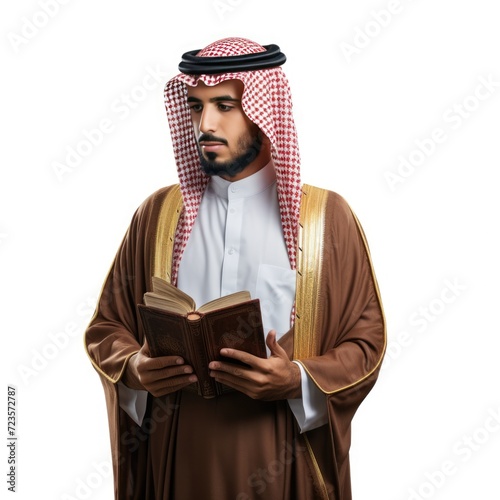 Arab Man Reading Quran photo