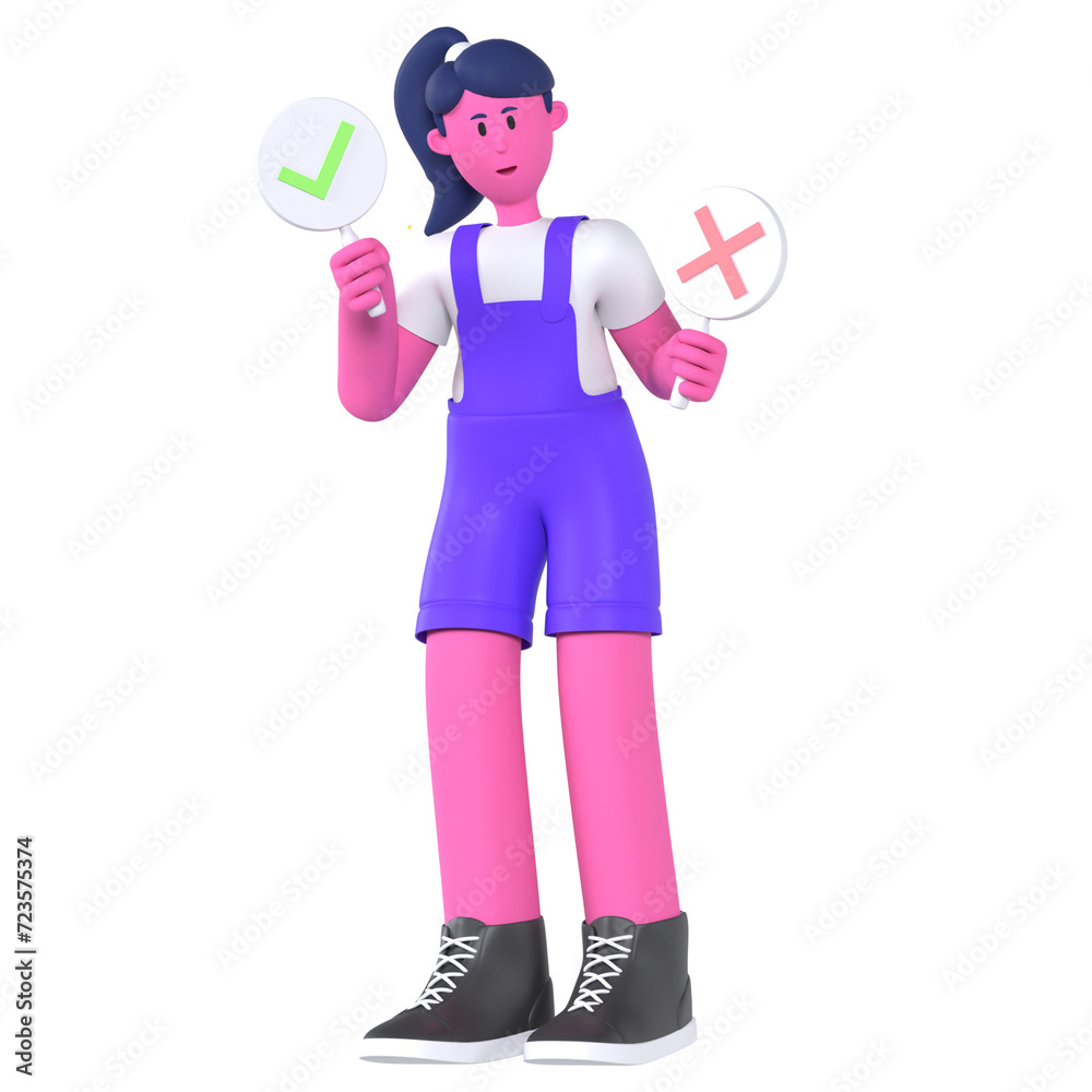 Yes or No sign Girl Business Agency Startup Yes or No sign Girl Business Agency Startup