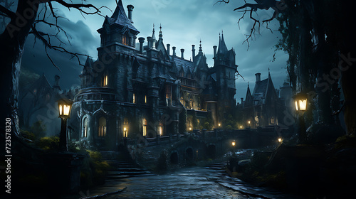 gothic  style building in the 18th century classic © Altair Studio