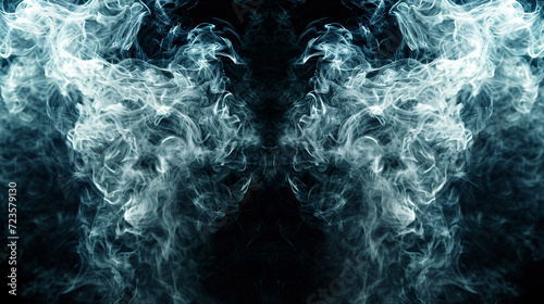 mirrored abstract smoke background