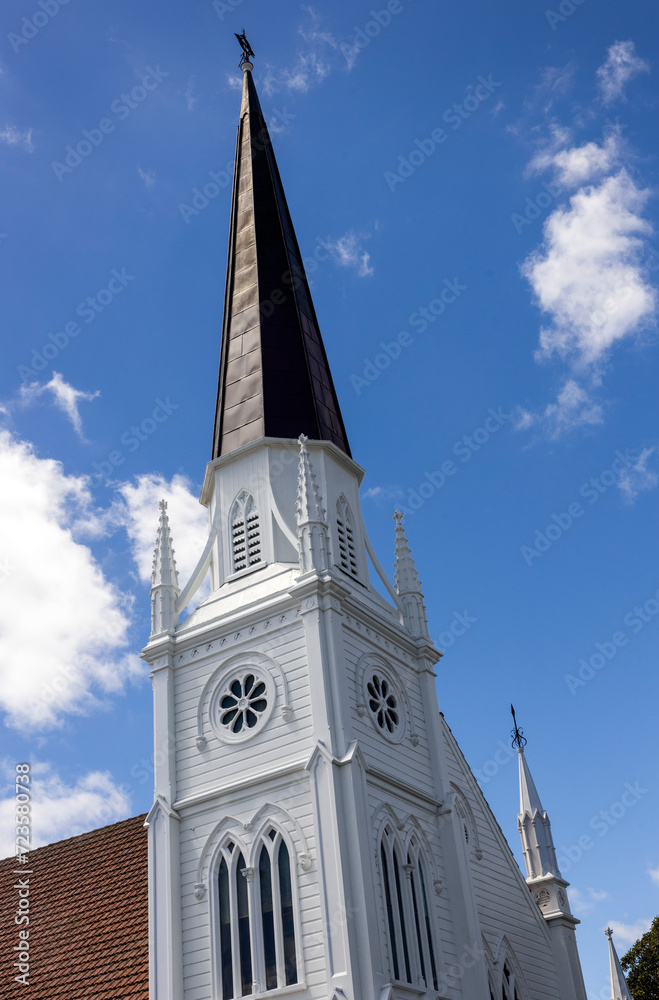 Victorian wooden church at Ponsonby. Auckland New Zealand.