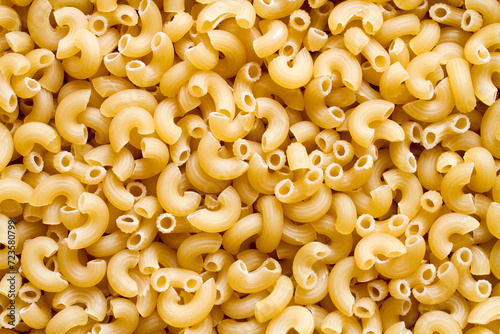 The texture of pasta cones. Lots of raw pasta cones.