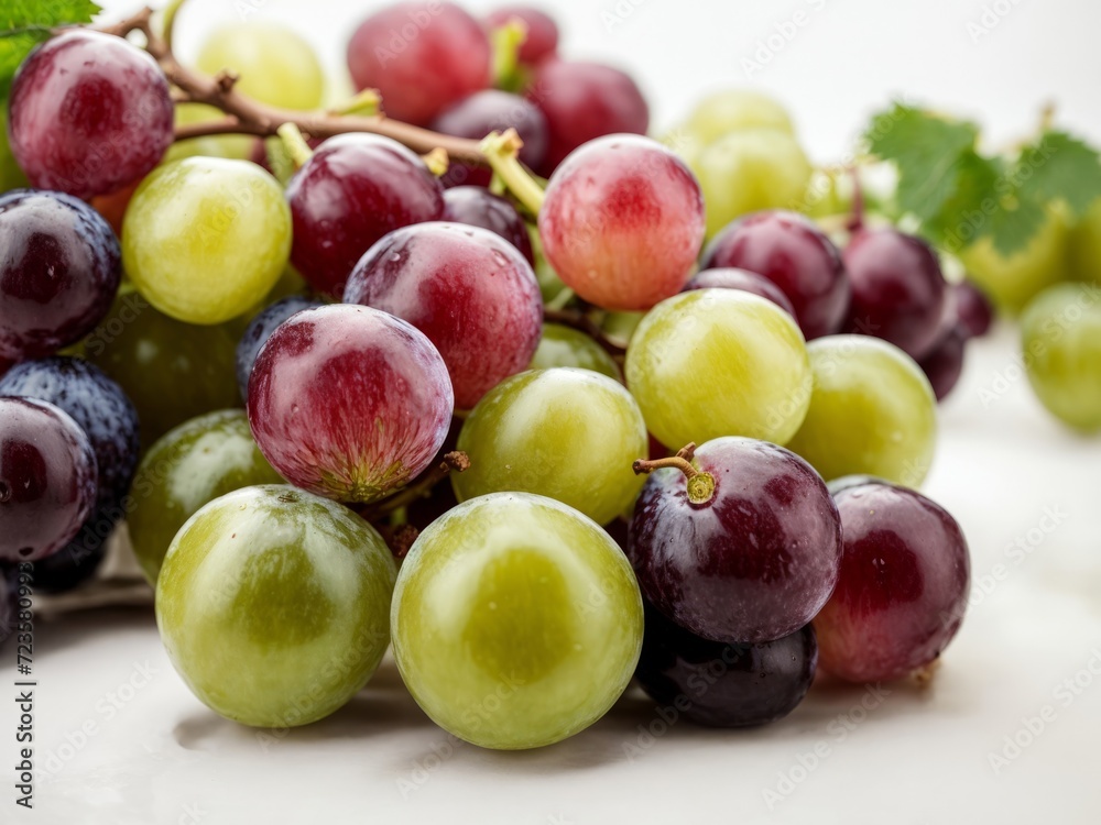 grapes on a white background, close-up grapes on a white background, close-up