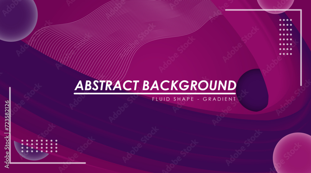 Vector Fluid Abstract Gradient Background