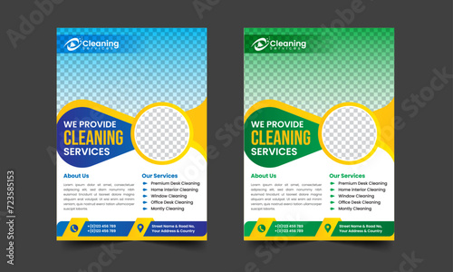 Best Cleaning Service Promotional Flyer or Poster Design Template