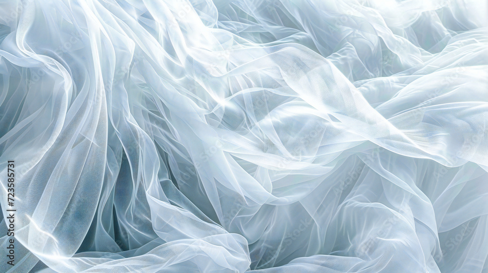 Elegant Fabric Texture with Veil and Drapery, Ideal for Fashion and Textile Designs