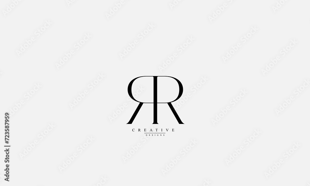 Alphabet letters Initials Monogram logo RR R Alphabet letters Initials Monogram logo RR R