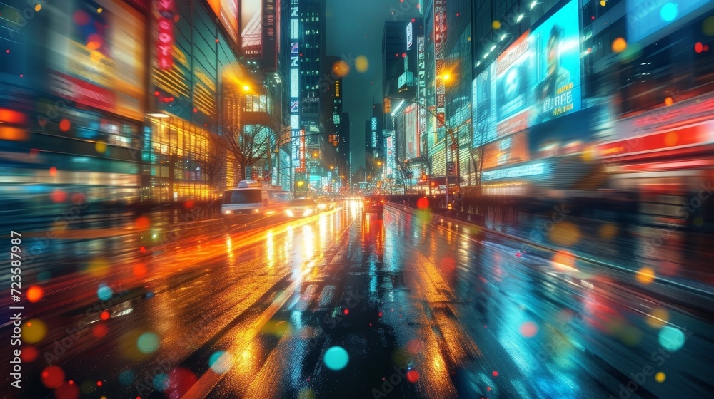 Urban Glitter: A Symphony of City Lights
