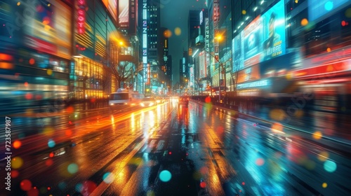 Urban Glitter  A Symphony of City Lights