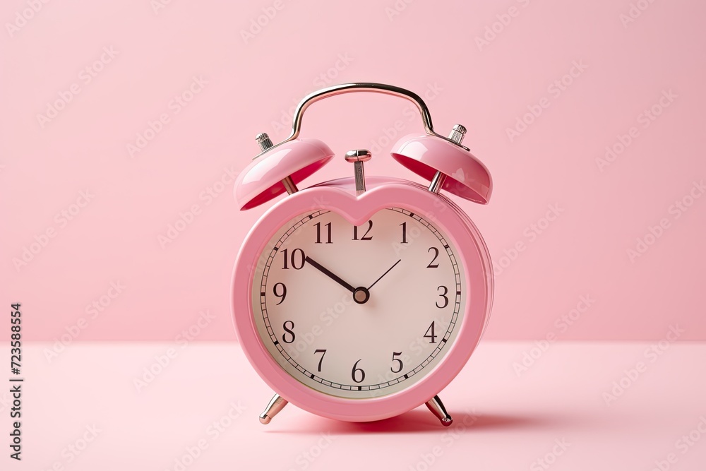 Pink Alarm Clock - A cute and stylish timekeeping device Pink Alarm Clock - A cute and stylish timekeeping device