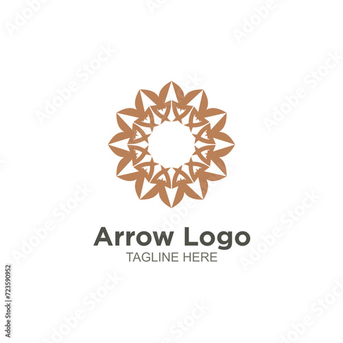 Modern arrow logo vector design