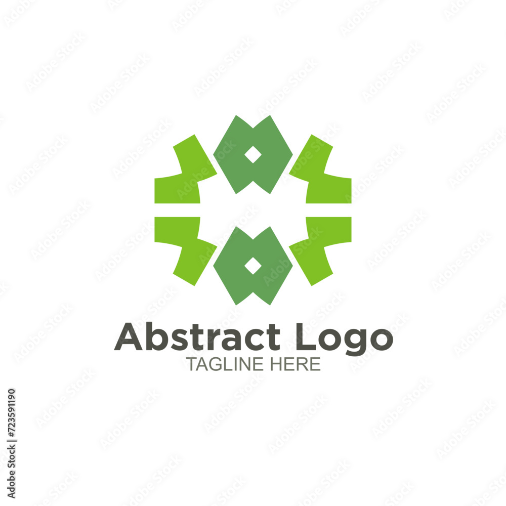 Abstract shape round logo design circle modern minimal style vector illustration Abstract shape round logo design circle modern minimal style vector illustration
