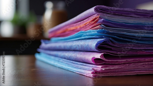 Purple hues watercolor paper