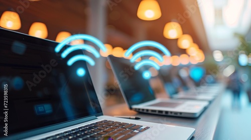 Digital Hub: Wireless Connectivity Amid Laptop Landscape