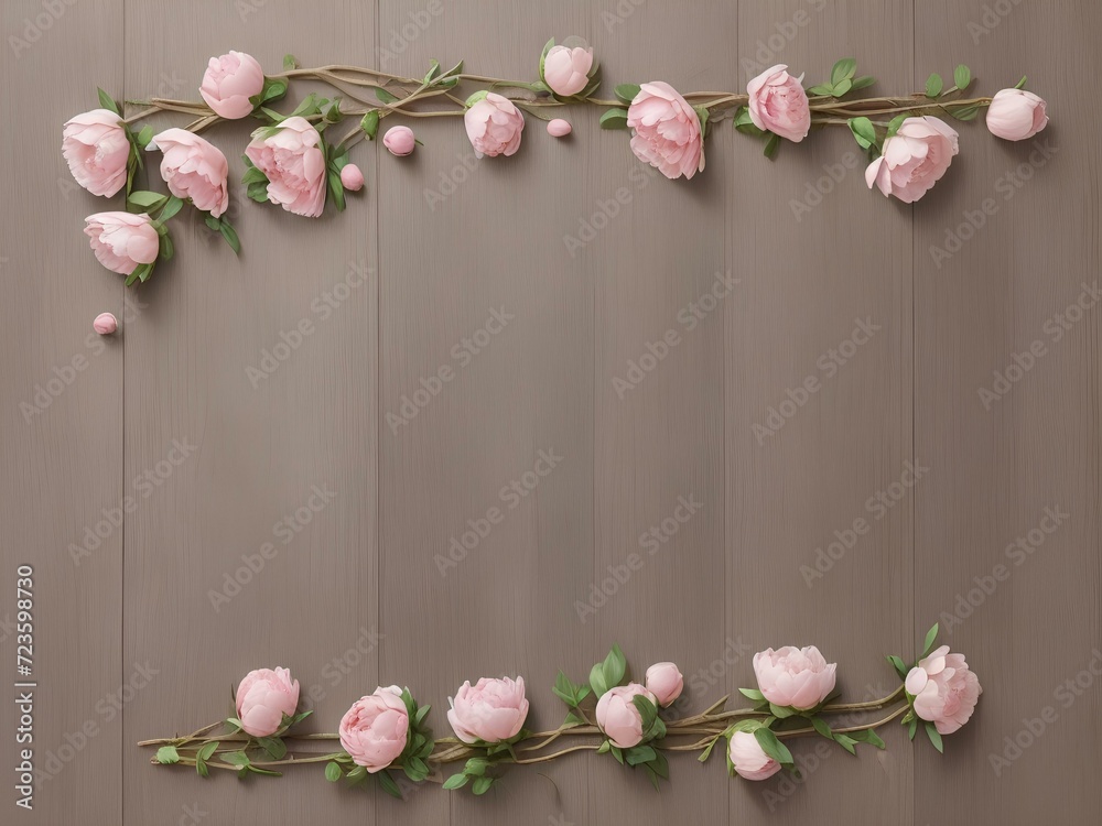 custom made wallpaper toronto digitalpink and white flowers, Generative AI