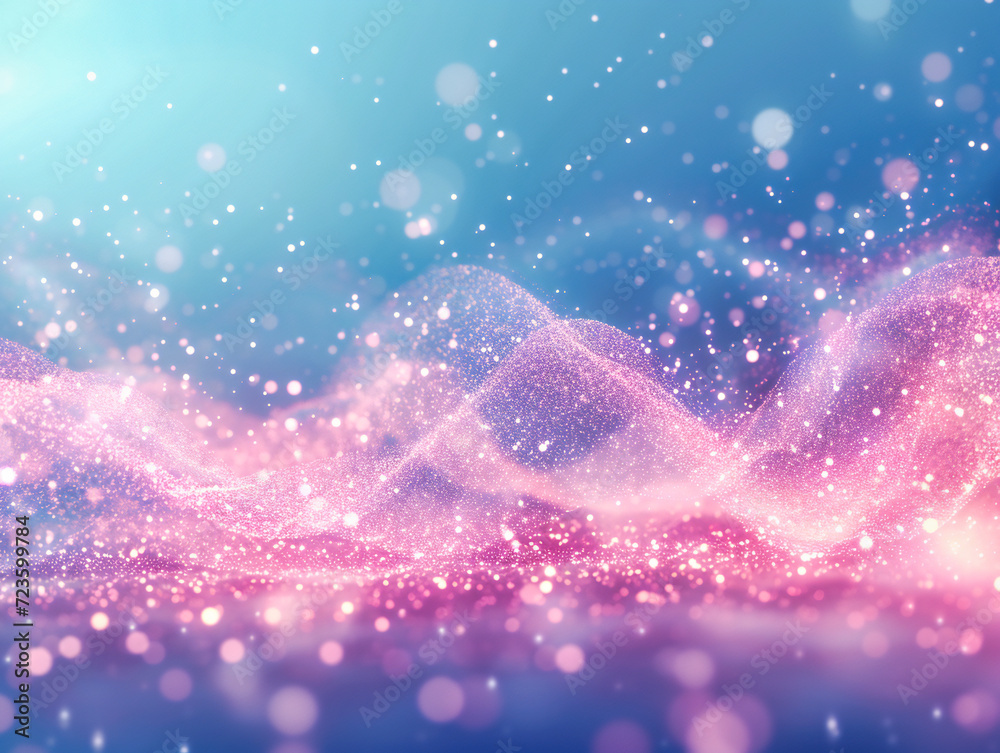 Science and Technology Abstract Design: Futuristic Flow and Particle Illustration in Blue and Pink Science and Technology Abstract Design: Futuristic Flow and Particle Illustration in Blue and Pink