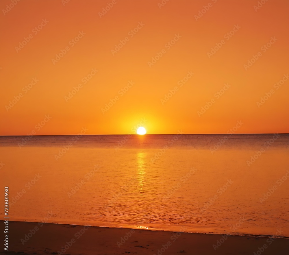 Tangerine sunrise gradient from orange to yellow