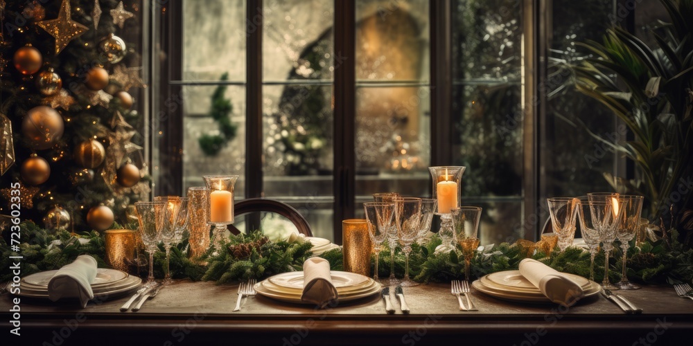 Gorgeous holiday table decor