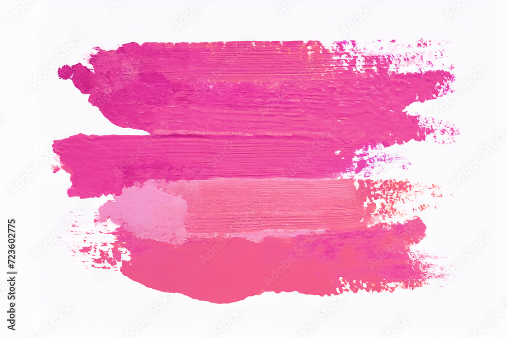 Fototapeta premium Textured Abstract pink paint brush for background.