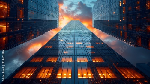 Skyscraper Elegance: Urban Marvel