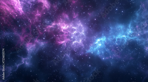 A stunning 3D abstract portrayal of an interstellar nebula, featuring vibrant colors and intricate patterns. This mesmerizing cosmic background is an ideal choice for adding a touch of celes