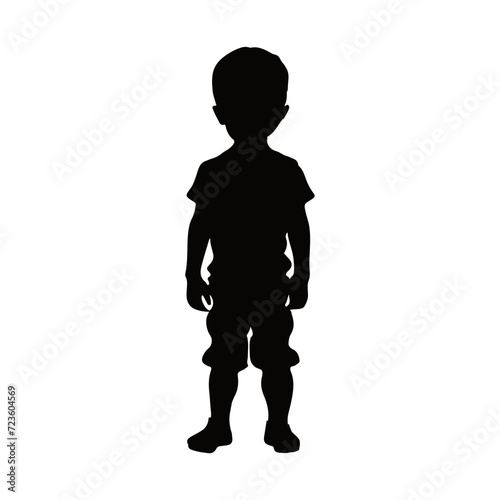 silhouette of a child