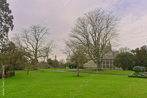 Photography Green garden during winter season at National Botanic Gardens, Dublin, Ireland