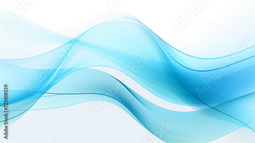 Light BLUE vector pattern with waves white background
