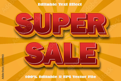 Super Sale Editable Text Effect