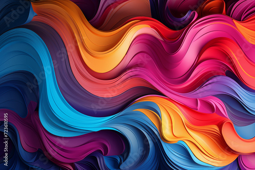 vibrant and dynamic abstract background with flowing wavy lines