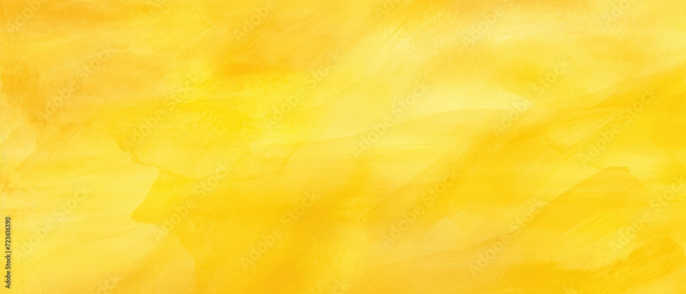 Experience the warmth and artistic appeal of this abstract yellow watercolor-painted paper texture background, Ai Generated. - obrazy, fototapety, plakaty 