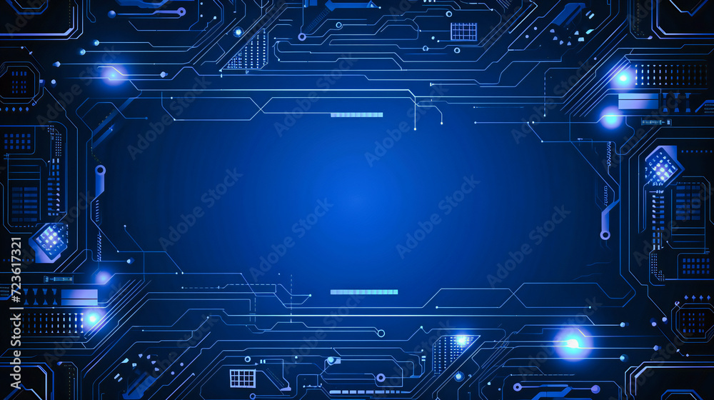 Digital Technology and Circuit Abstraction: Blue Tech Lines in an Engineering Science Background Digital Technology and Circuit Abstraction: Blue Tech Lines in an Engineering Science Background