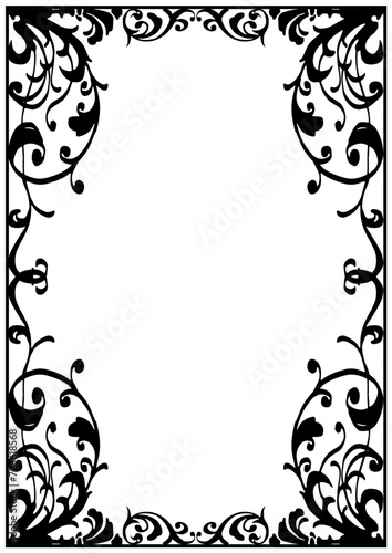 ゴシック調フレーム。西洋風額縁。（A4縦）