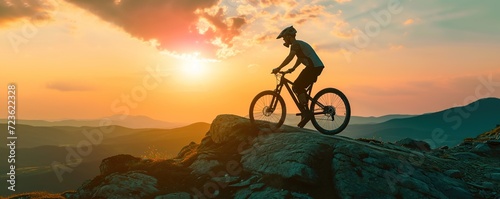cycling in the mountains is relaxing, for health and fitness