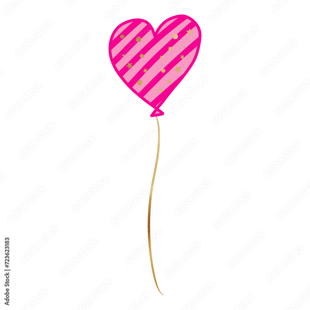 Pink Valentine Heart Shaped Balloons Pink Valentine Heart Shaped Balloons