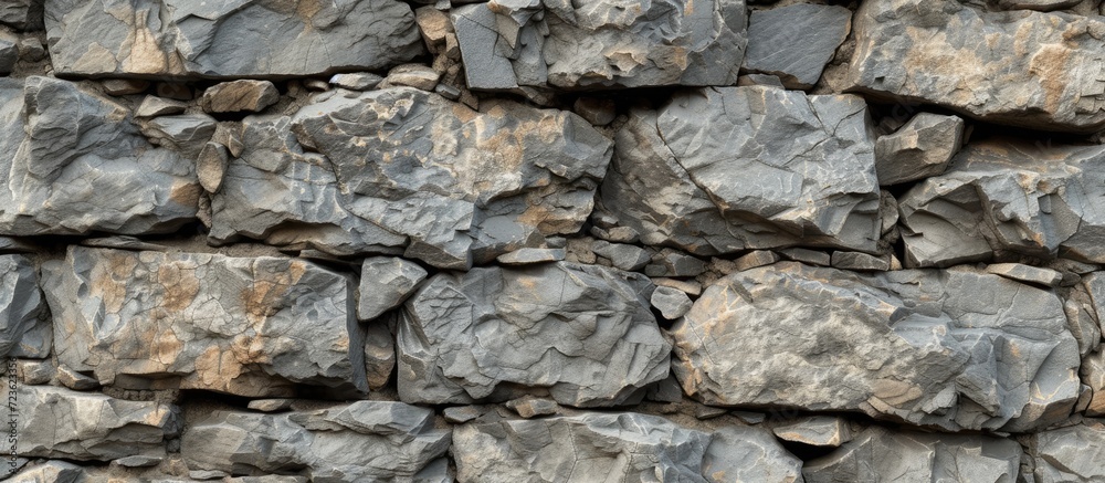 Non-seamless texture of a stone wall.
