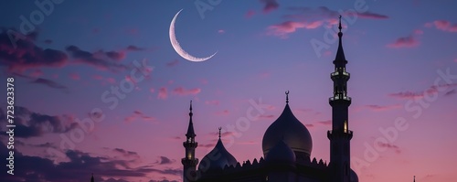Mosque concept for the month of Ramadan