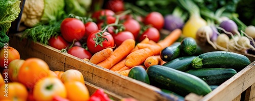 Fresh vegetables are healthy and nutritious