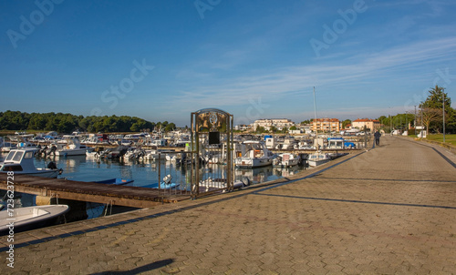 The marina in the coastal town of Medulin in Istria  north west Croatia