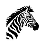 vector illustration Black zebra logo, icon design template, logo illustration